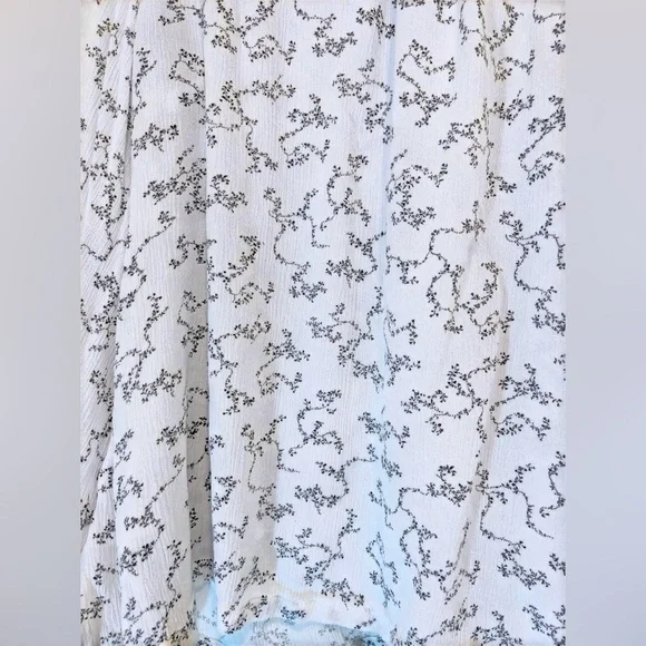 M&S Ivory Floral Boho Cottagecore Blouse Sz 6 - Picture 5 of 9